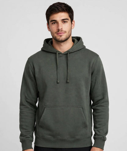 Dark Greenish Plain Hoodie
